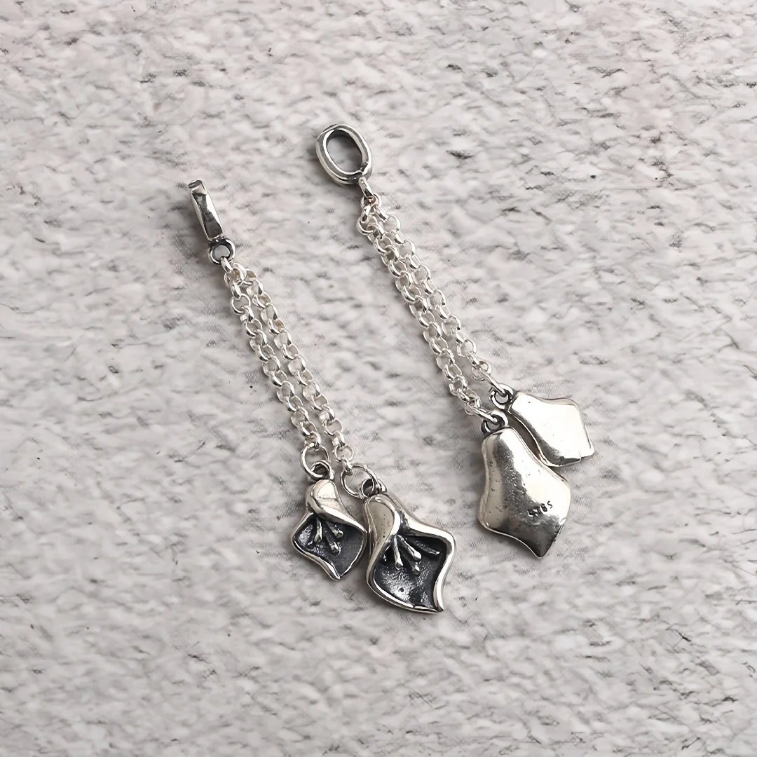 BOCAI New S925 Sterling Silver Hand String Keychain Accessories Tassel Pendant Tibetan Style Charm Fine Choice Jewelry Wholesale