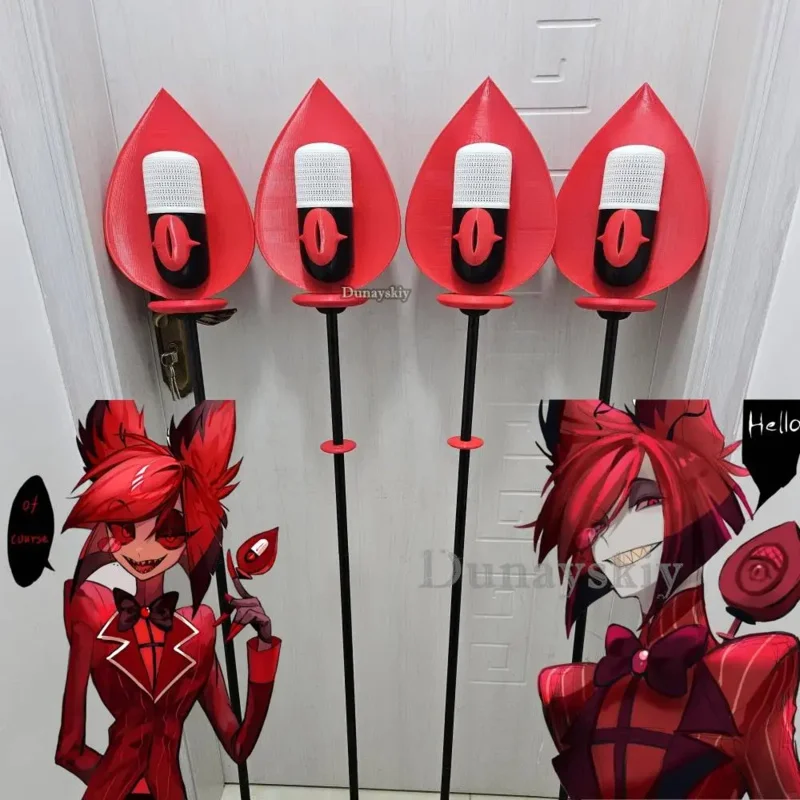 Hazbin Cosplay Hotel Costume Boys ALASTOR Girls Microphones Adult Props Woman Disguise Anime Girl Children Women Costumes 2024