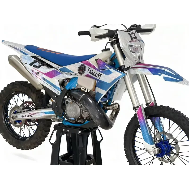 New HXZ GX Large 300cc Water-Cooled Off-Road Dirt Bike Two Stroke MT300 Motocross Motorcycle Over 80km/h