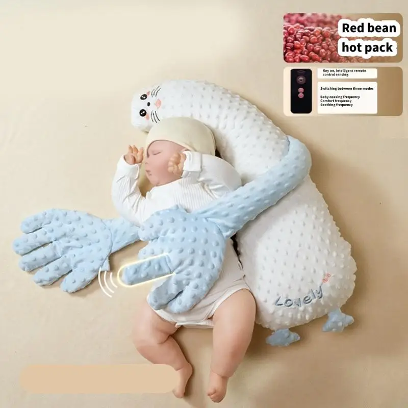 L38E Comforting Hand for Newborns Electric Remote Controlled Baby Mood Pacify Automatic Patting Toy Startle Prevention