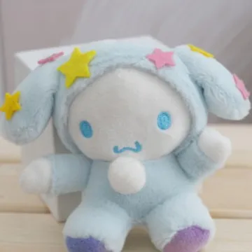 10 teile/los Sanrio Cinnamoroll Plüsch Spielzeug Anhänger 12 cm Anime Melody Plüsch Puppe Schlüsselbund Rucksack Anhänger für Mädchen Geburtstag geschenk