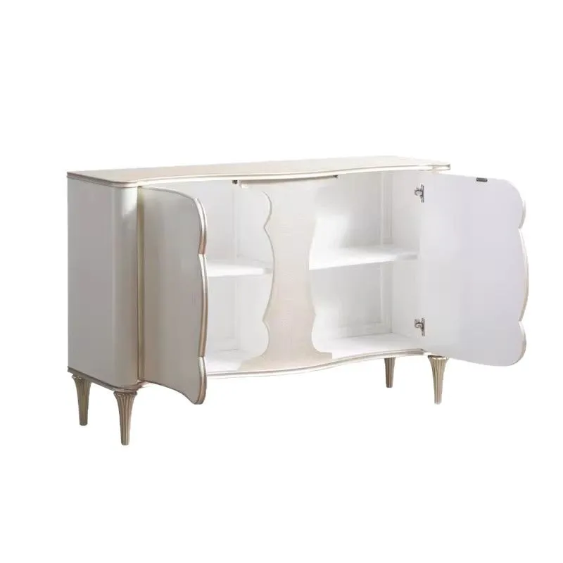 

American Cream Wind Entry Entrance Living Double Door Decorative Cabinet Meijia Aisle Edge Cabinet Storage Shoe Cabinet