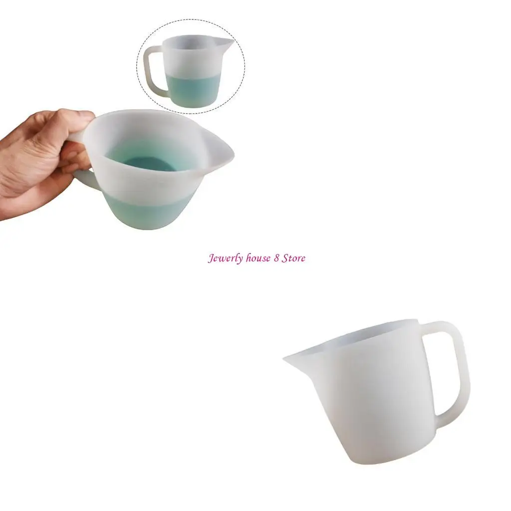 

Silicone Resin Mixing Cup Handle Fluids Art Supplies Jewelry Craft Tool