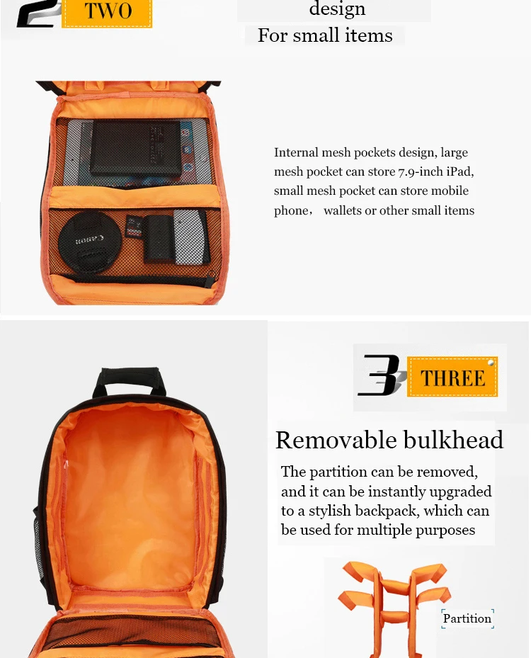 Digitalkamera-Rucksack, Outdoor-Kameratasche mit großem Fassungsvermögen, Laptop-Rucksack, multifunktionaler praktischer Rucksack – Detail 23