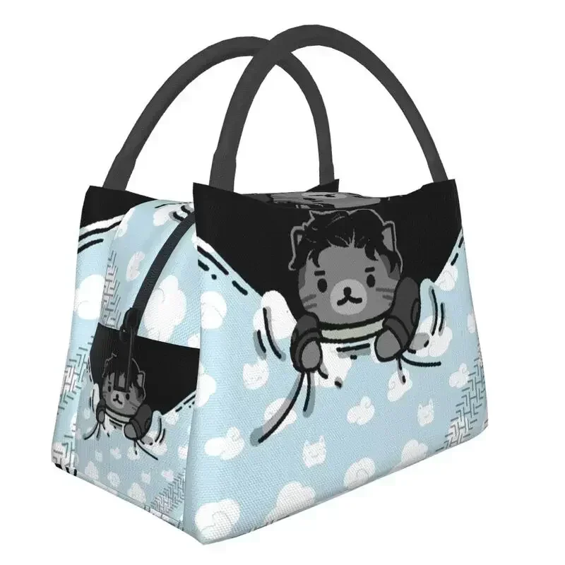 Neko Atsume On Ice Insulated Lunch Bags for Women Waterproof Bagged Otabek Cooler Thermal Lunch Box Work Picnic