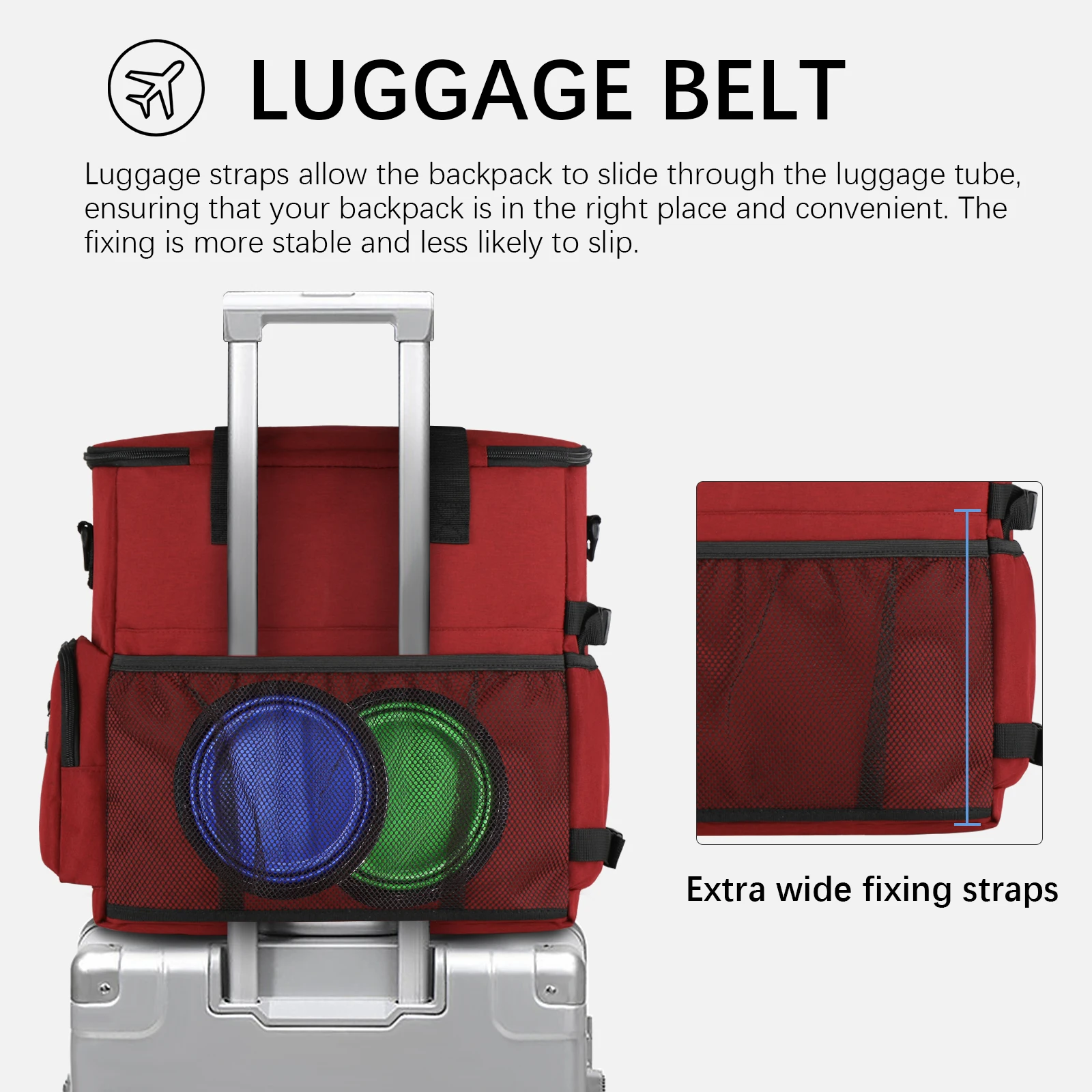 Airline Approved Dog Travel Bag Large Capacity for Pet Accessories, with 2 Collapsible Dog Bowls,2 Dog Food Container,1 P