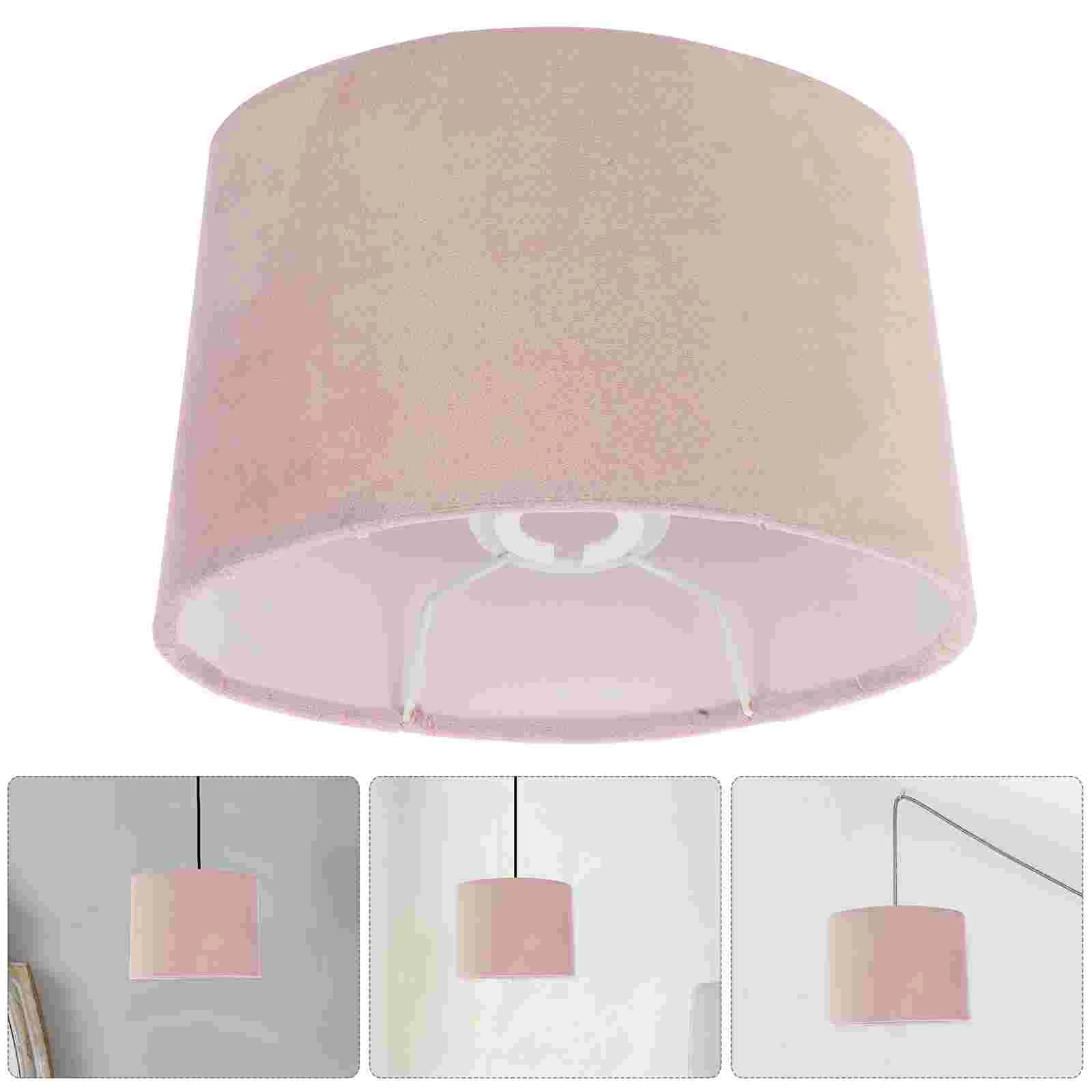 

Lamp Shade Decorative Cover Cloth Craft Light Lampshade Desk Decorations Rose Shell Oval Fabric Office Rustic
