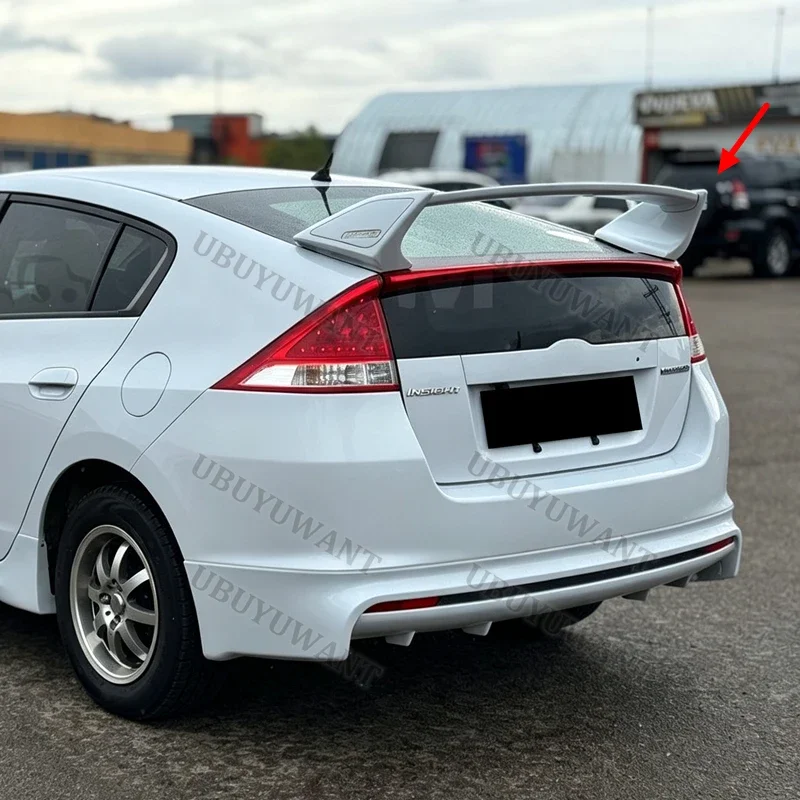 For HONDA Insight 1999-2006 INSIGHT Rear Trunk Lip ABS Black Wing Spoiler Car Styling Original factory Car Accessories
