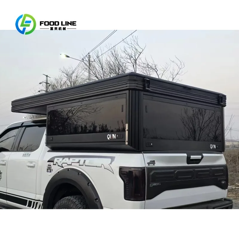 Customized Solar Ready Truck Pickup Truck Roof Tent, Foldable High Hard Shell Camper Top Available for Overland Travel