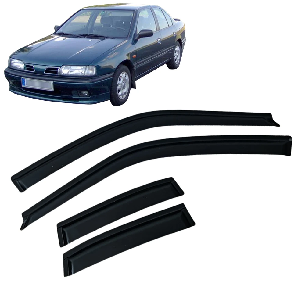 

Оконный козырек для Nissan Primera P10 1990 1991 1991, 1992, 1994, 1995, 1996, 1997, ветровые дефлекторы, защита от дождя, дверной козырек, вентиляционные шторы