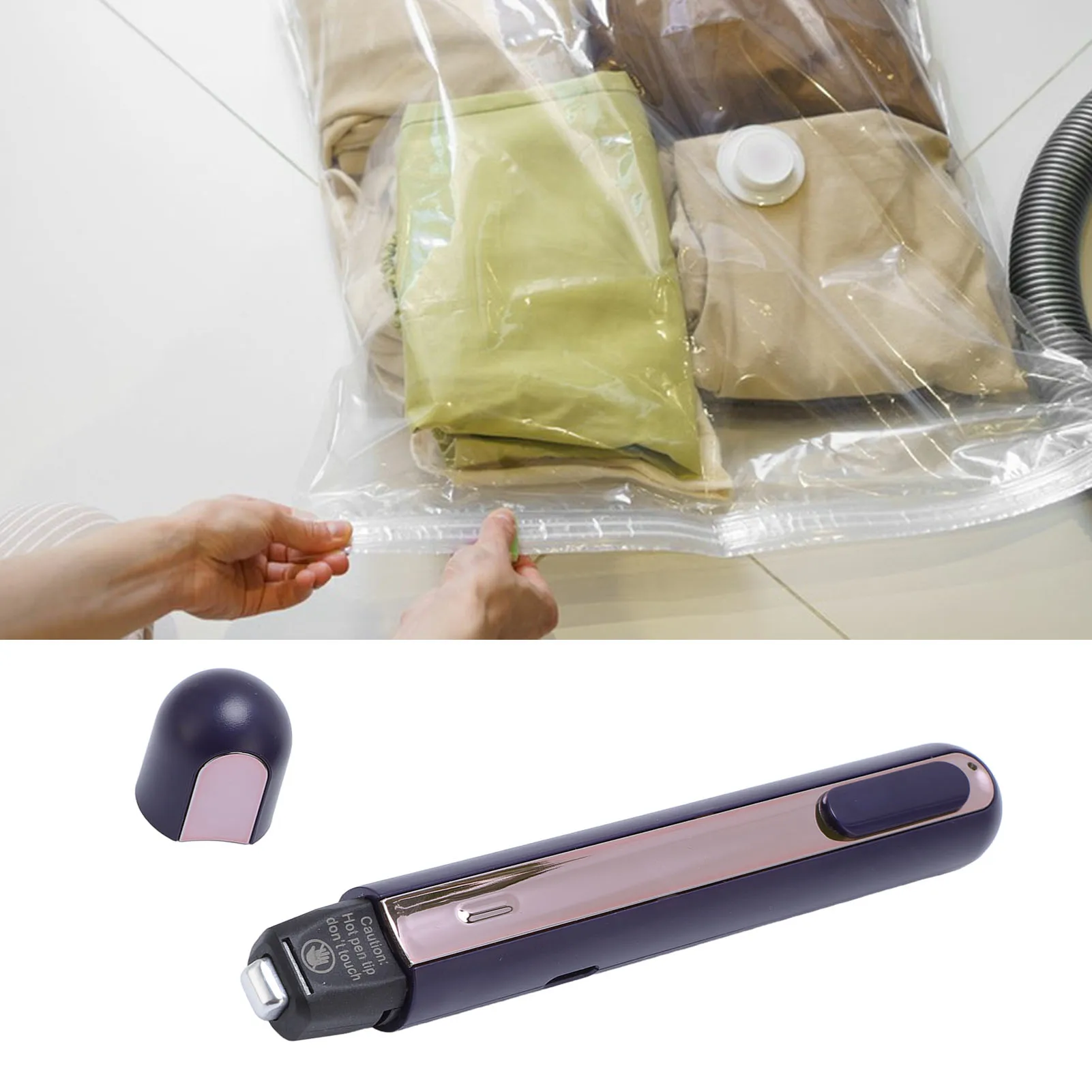 Mini Heat Press Pen Portable Multipurpose Mini Heat Transfer Machine Food Bag Heat Sealer Quick Heating 500mAh for T Shirts Hats