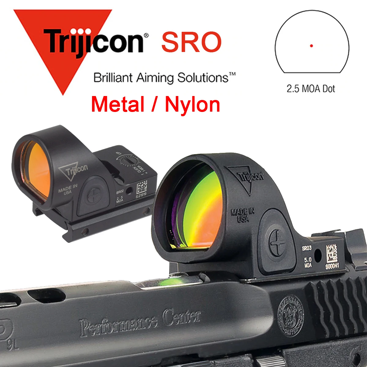 

Airsoft Trijicon SRO Red Dot Sight Scope Reflex GLOCK 17 Collimator Tactical RMR Optics Riflescope Fit Weapons 20mm Rail Hunting