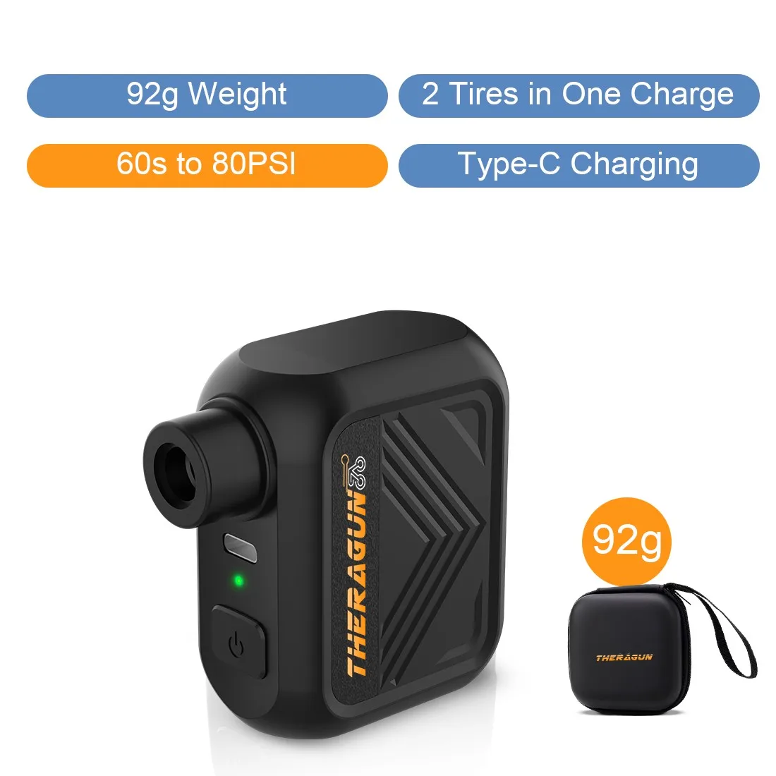 Mini bomba de bicicleta portátil recarregável inflador de ar 100psi 5v tipo-c acessórios de bicicleta para pneus schrader presta, u1pro