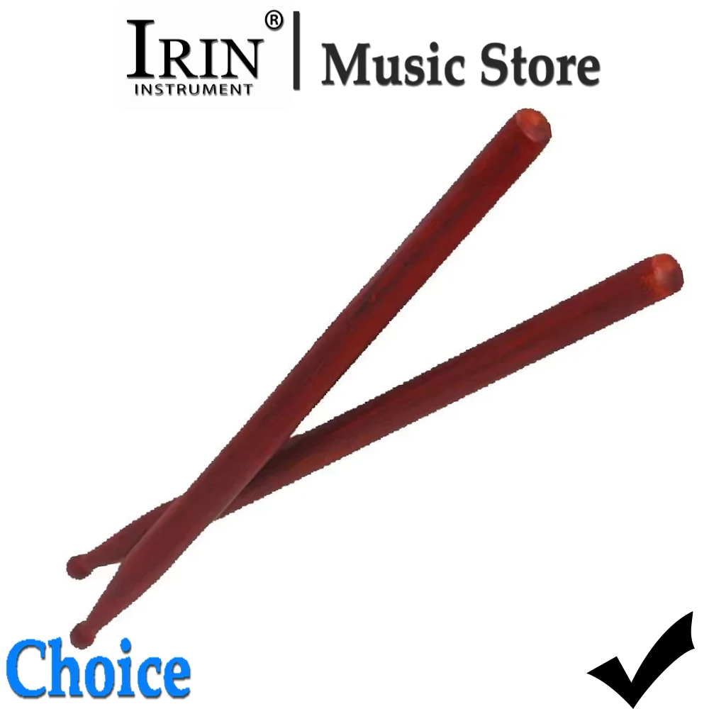 1 Paar Mahagoni-Trommelschlägel Professionelles Percussion-Zubehör Rote Holz-Trommelstöcke Praktische Mahagoni-Stöcke Instrument