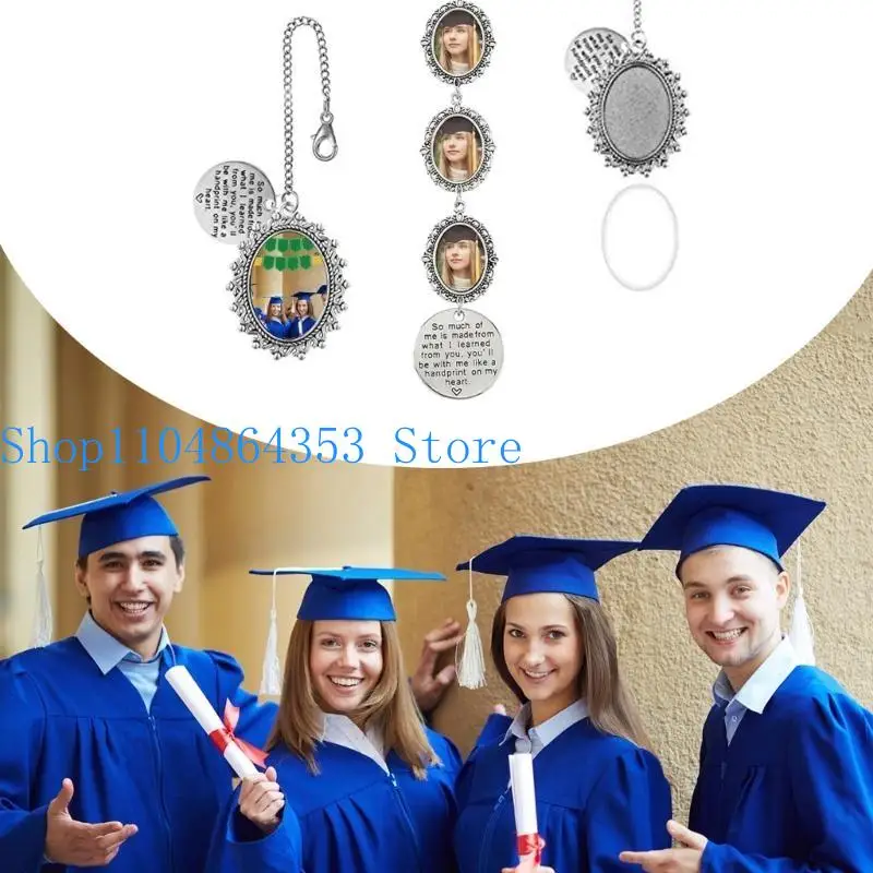 

652F Wedding Bouquet Photo Charm Photo Brooch Pendant Bridal Charm Base for Brooch
