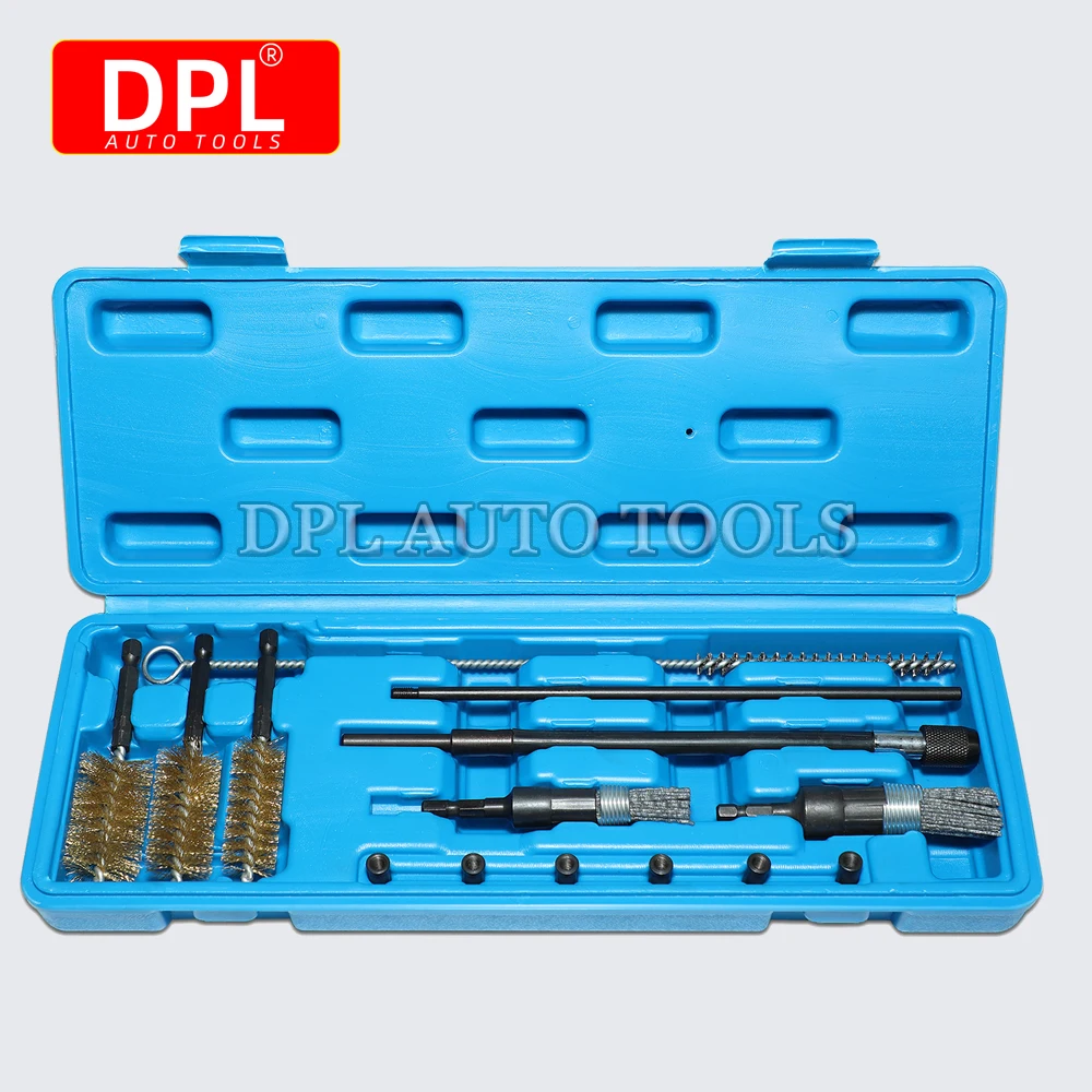 Diesel Fuel Injector Seat Cleaner Set Washing Cleaner Bristle Kit Cleaning Brushes Auto Repair Tools Car Cleaning Tool