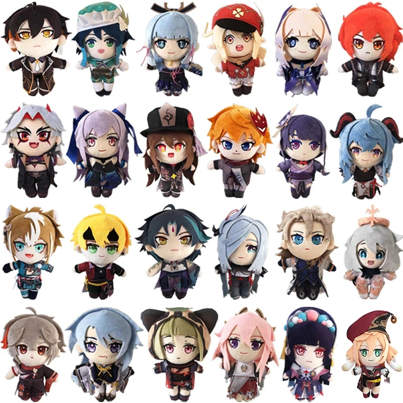 

Genshin Impact Plush Scaramouche Shikanoin Heizou Kamisato Ayato Yae Miko Keqing Shenhe Raiden YunJin Soft Doll Kids Gifts