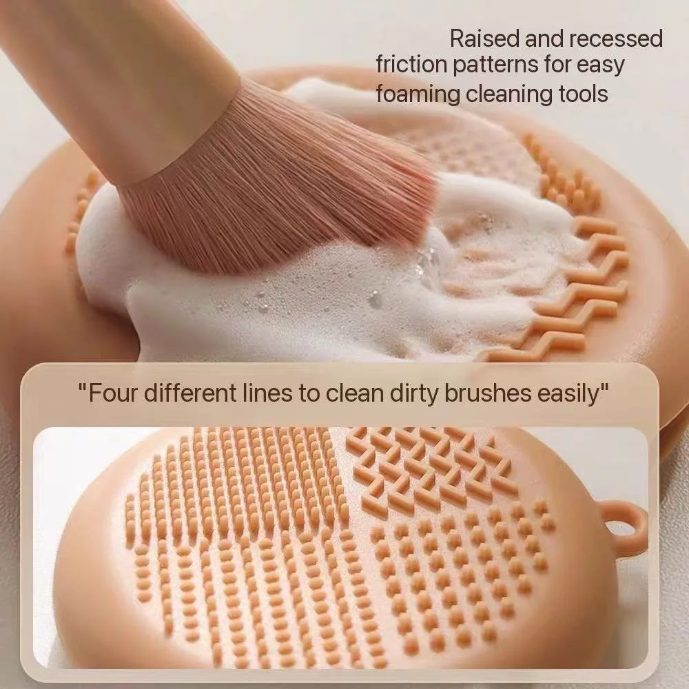 ความงามใหม่กล่องเก็บไข่แป้งปริศนาแบบพกพาเครื่องมือแต่งหน้าBreathableซิลิโคนแป้งกล่องปริศนา