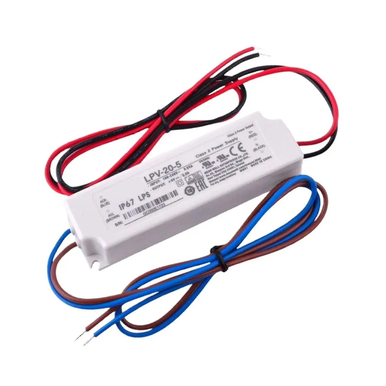 Original Mean Well LPV-20-5 Meanwell 90-264V/127-370V AC TO DC 5V 3A 15W single output Switching Power Supply