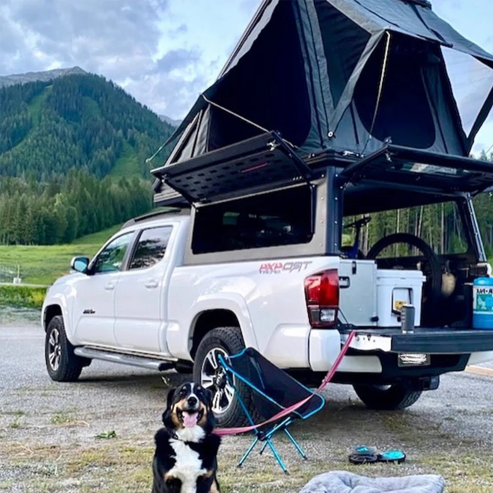 Easy Install Back Door Camper Tents Slide-In Campers Truck Bed Canopy 5 Person Outdoor for Camping Hiking Roof Tent for Cars