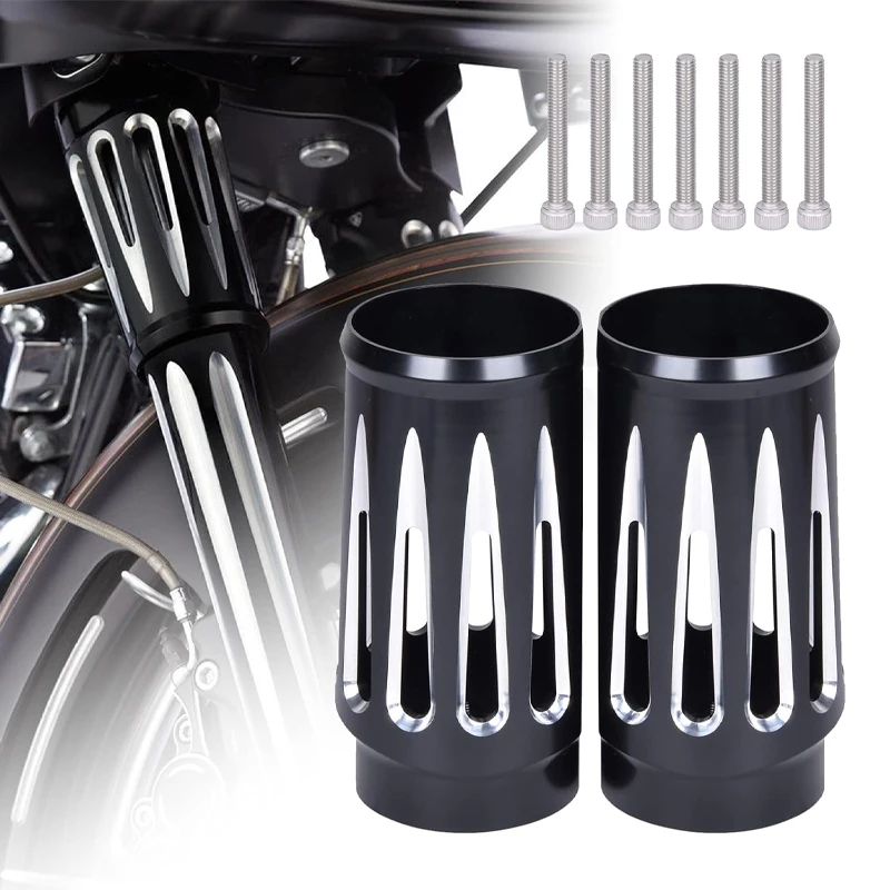 

Слайдер вилки мотоцикла, передний амортизатор, чехлы для Harley Touring Road Street Electra Glide FLHR FLTRXSE FLHTK 1986-19