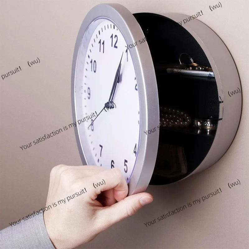 For Jewelry safe  creative living room hidden money wall safe storage box  wall clock