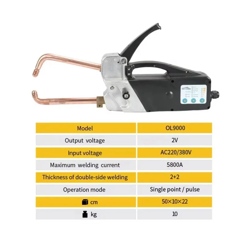 

Handheld Portable Mini Spot Welder Double Side Auto Car Body Repair Welding Machine