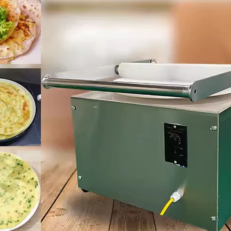 Automatic Pizza Dough Flattening Machine Pancake Pressing Rolling Machine Pizza Presser Easy Use Flatbread Dough Rolling Machine