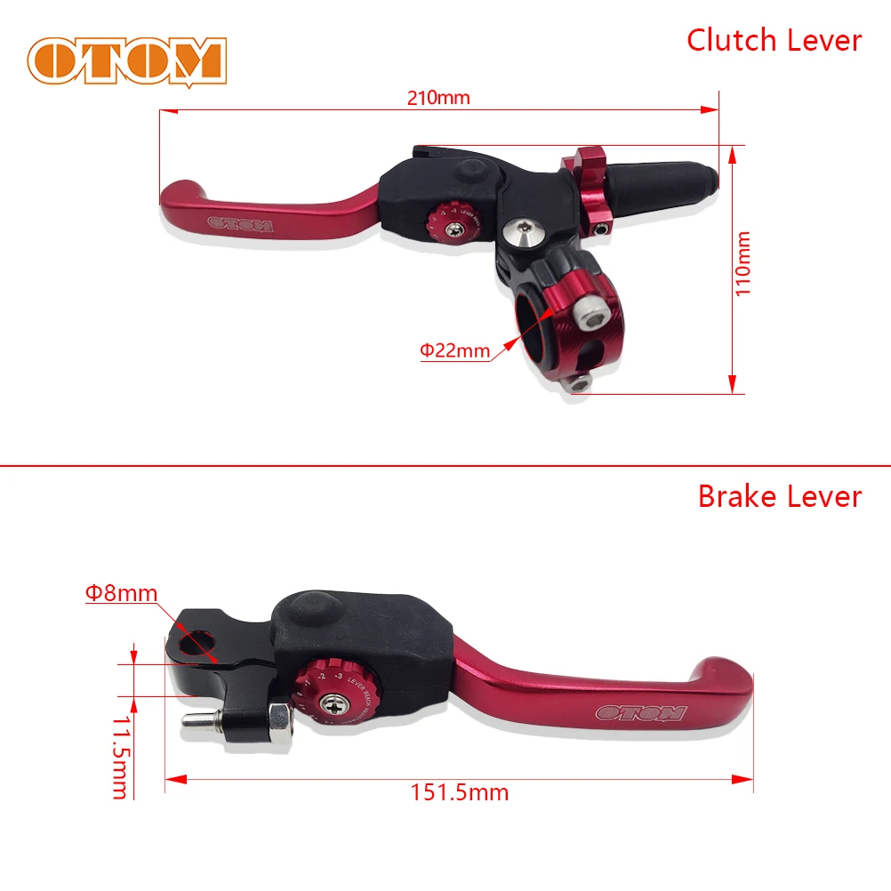 1 paio di accessori moto leva frizione leva freno anteriore maniglia CNC per HONDA KTM YAMAHA KXL SUZUKI KAYO T4 K6 KEWS K16 K18