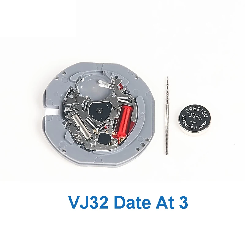 New Original VJ32B Quartz Movement VJ32 Movement Japan  Date At 3/6 Watch Movement Accessories Accurate Travel Time