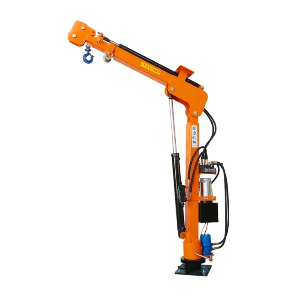 

All electric wireless remote control 1 ton small truck crane
