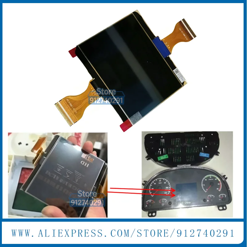 Original LCD Display Screen For DAF Truck Cluster Temsa MD7 Plus DAF LF CF XF 45/55/75/85/95/105 5010595267 5010595687 LCD