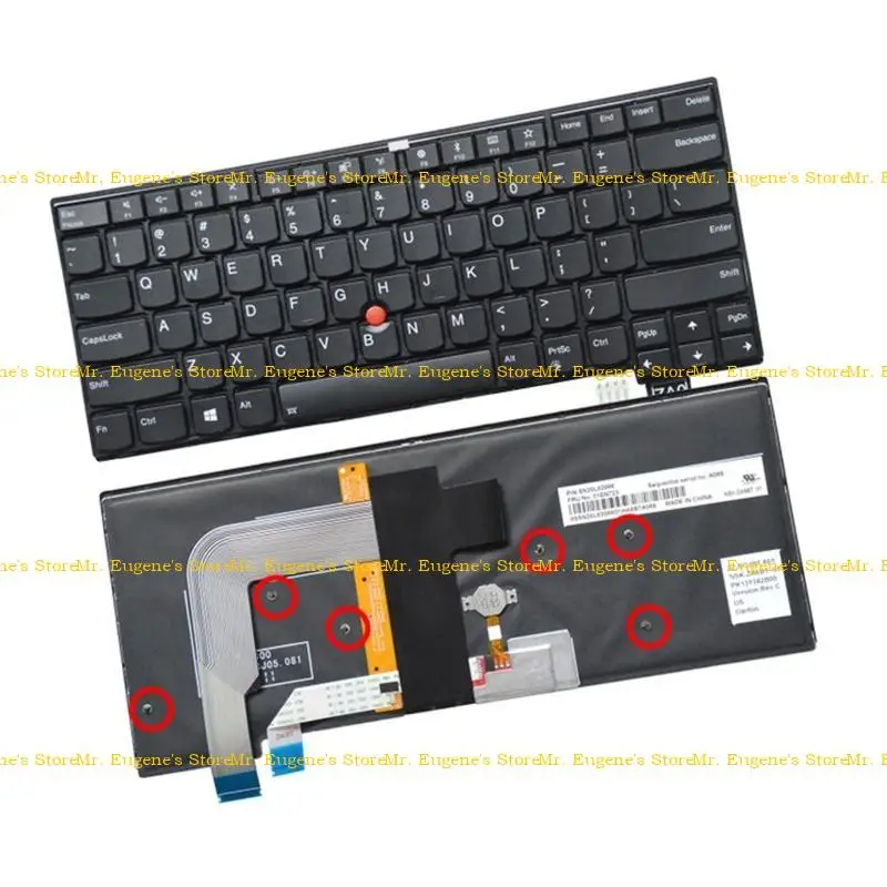 

D08B US Layout English Laptop Keyboard for ThinkPad 13 2nd New S2 (2nd) T460s T460p T470s T470p Black Laptop Accessories