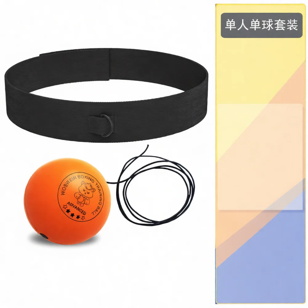 Head Mounted Boxing Speed Punching Ball Reflex Training Gear Adjustable Strap Stress Relief Fitness Sport Practice Tool