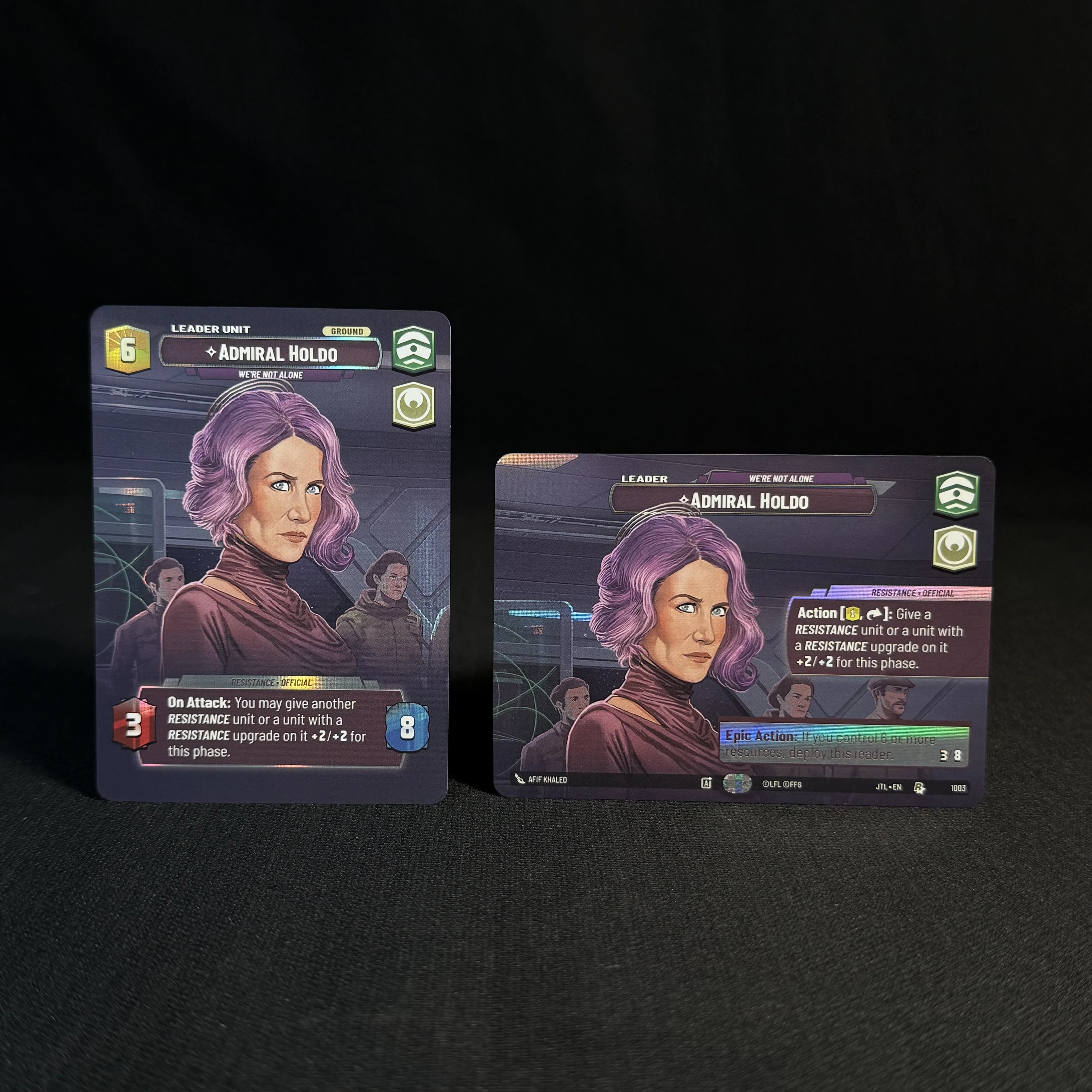 بطاقات SWUDB Proxy بطاقات الرقائق المعدنية حرب النجوم غير المحدودة SOR JTL SHD إصدار جامعي بطاقة مجموعة بطاقات البضائع الفيلمية #5