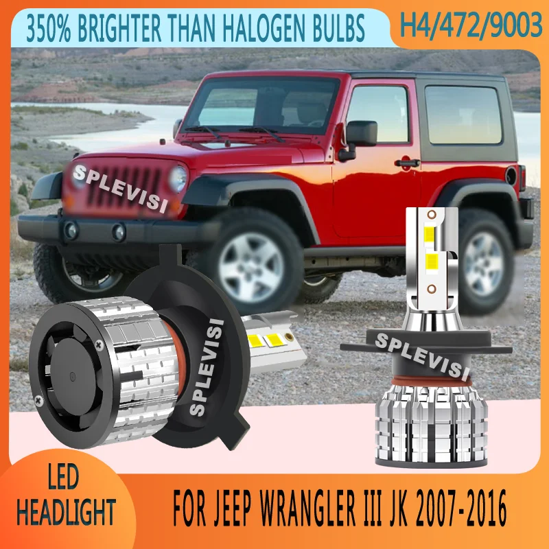 

Direct Replacement Rapid Install LED Car Headlight Bulbs For JEEP WRANGLER III JK 2007 2008 2009 2010 2011 2012 2013-2016