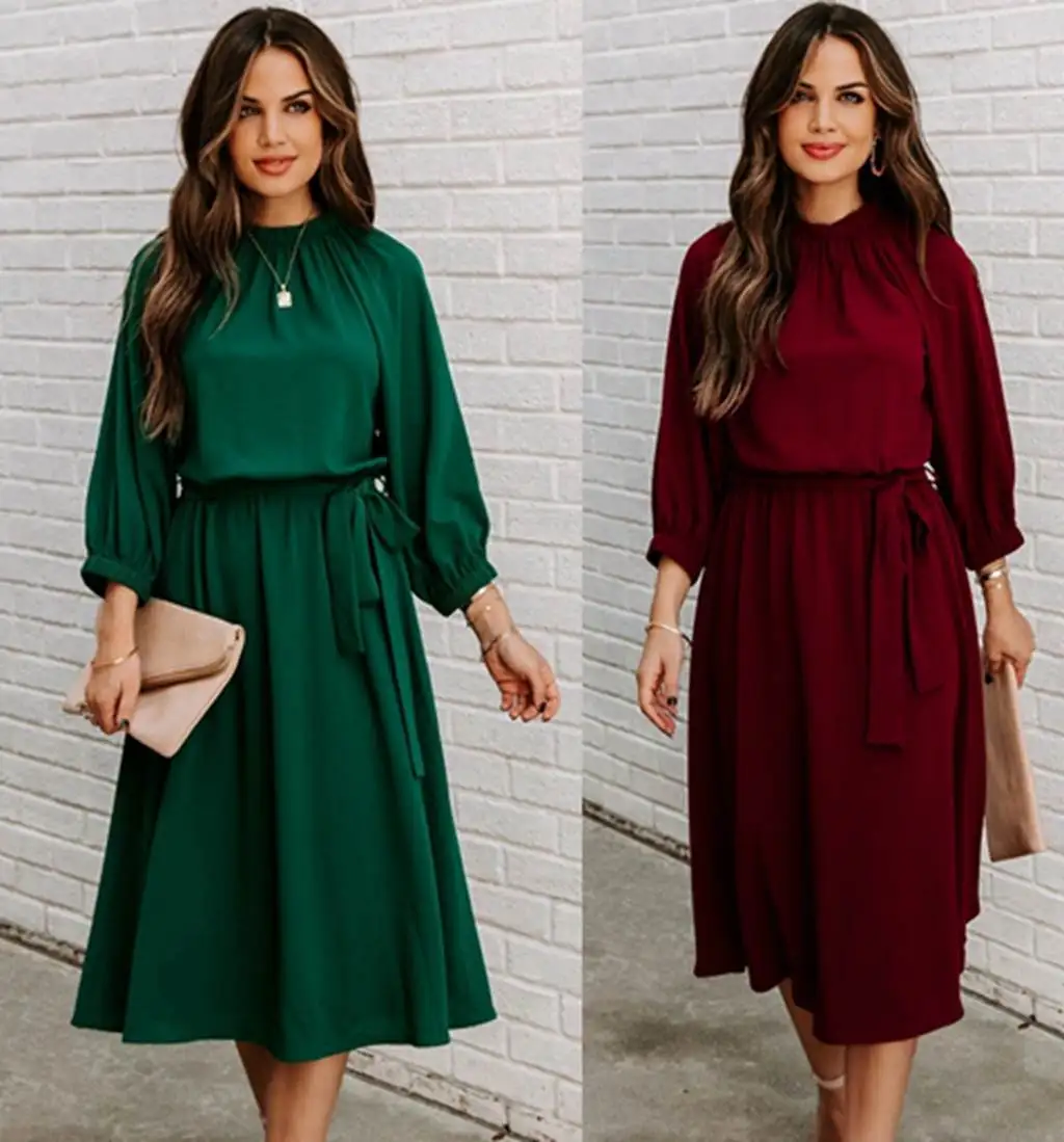 Wiosna Lato Modne Sukienki Damskie Casualowe Spódnice Suknie Damskie Kolekcja Letnia Inne Materiały 100%