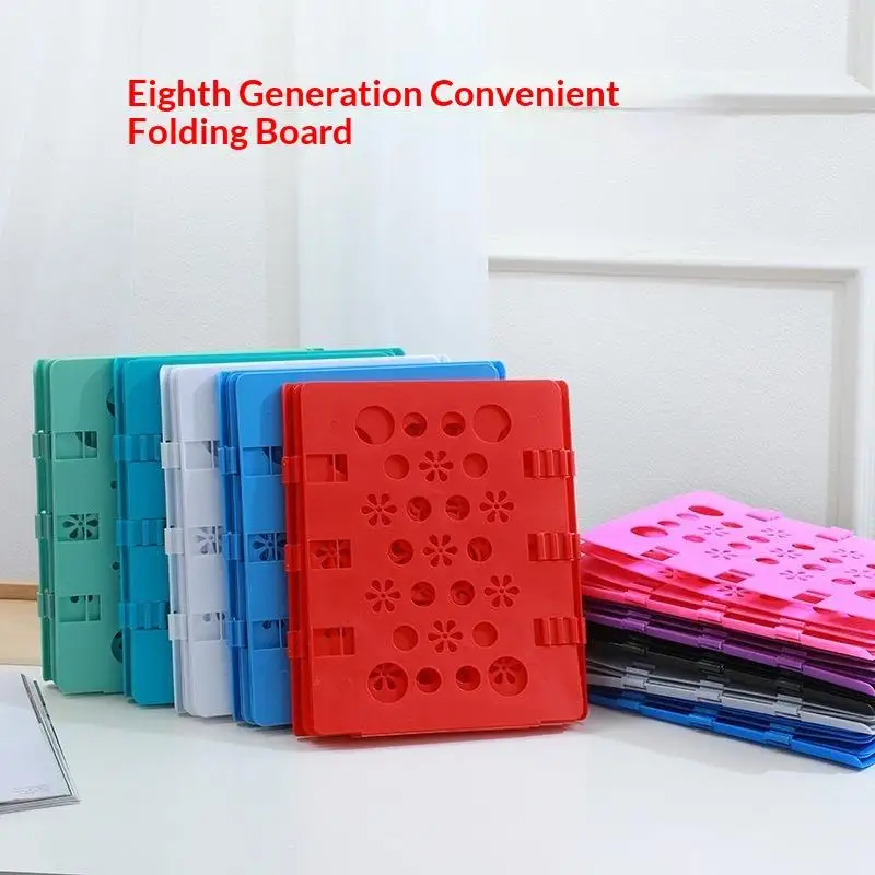 Durable Plastic Clothes Folding Board Fast Fold Adjustable Easy To Use For Home Closet Organizing Dorm Use