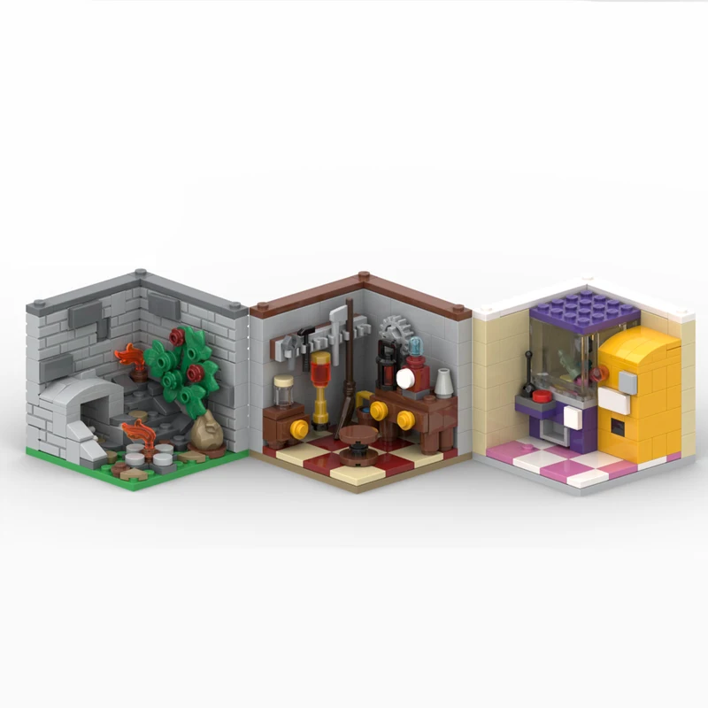 

379 шт. MOC Series 27 CMF (71048) Vignette/Habitat Batch1 DIY модель строительного блока модульные развивающие игрушки для детей подарок на день рождения