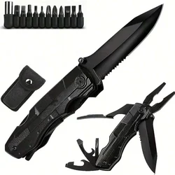 Multi-functional Single-tool Pliers EDC Screws Multi-head Combination Outdoor Portable Home Maintenance Folding Knife Pliers