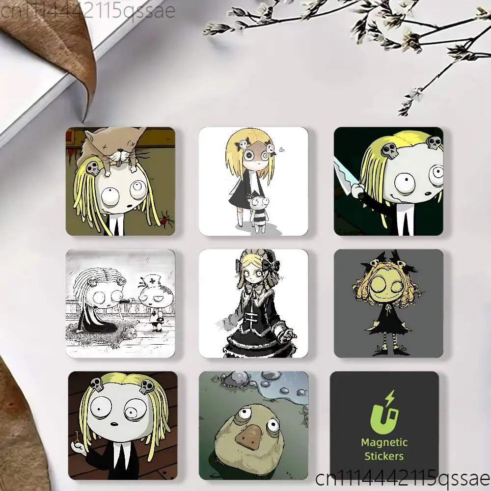 Lenore FOR The Cute Little Dead Girl Fridge Magnet Personalized Magnetic Durable Plastic Square Picture Surface Fridge Magnets