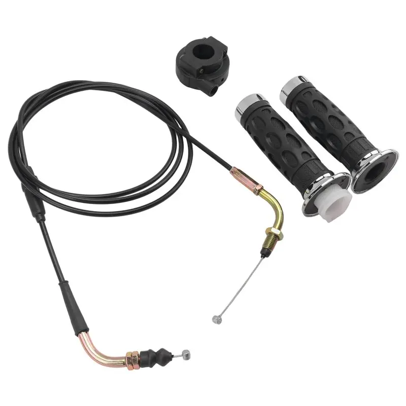 High-Quality Universal Throttle Twist Grip Set With 78 Inch Scooter Throttle Cable For 50Cc 80Cc 125Cc 150Cc GY6