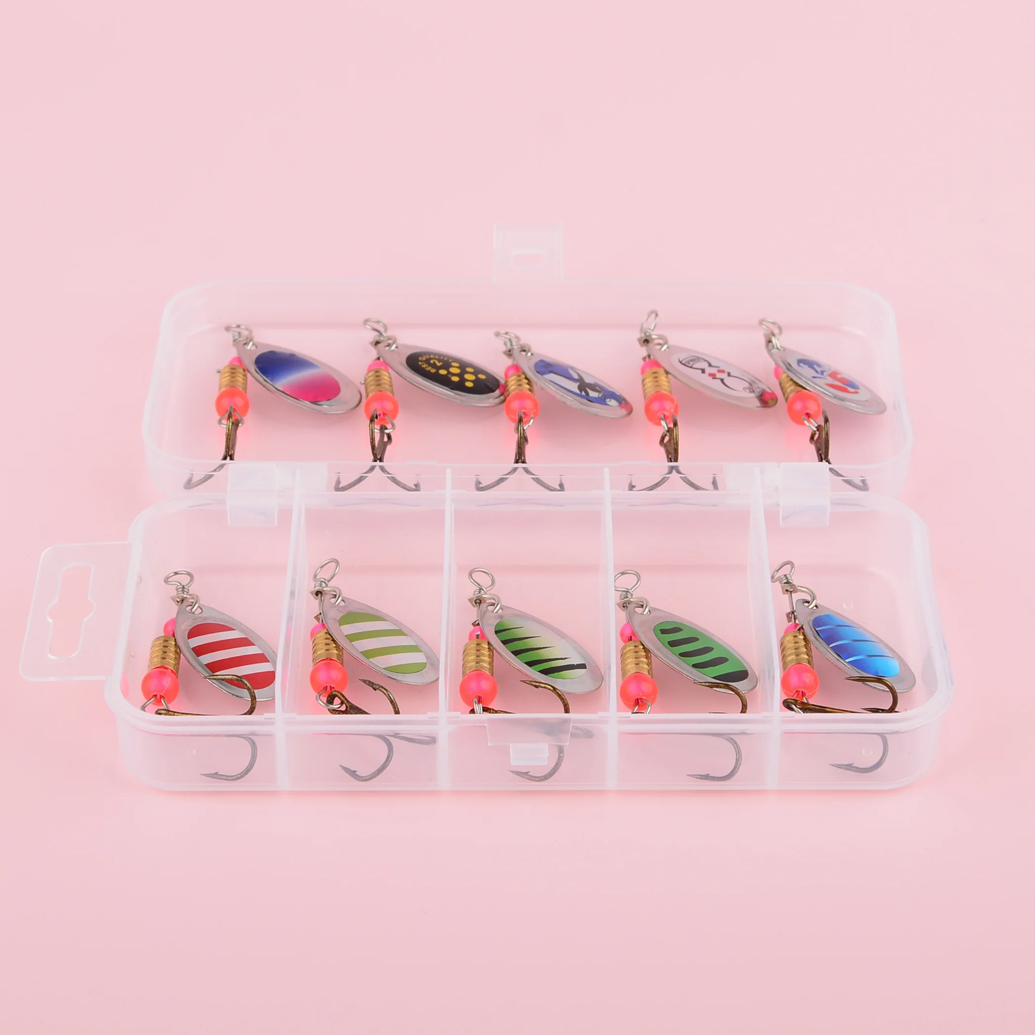 Cucharas metálicas giratorias para lucio con paletas - imagen 4