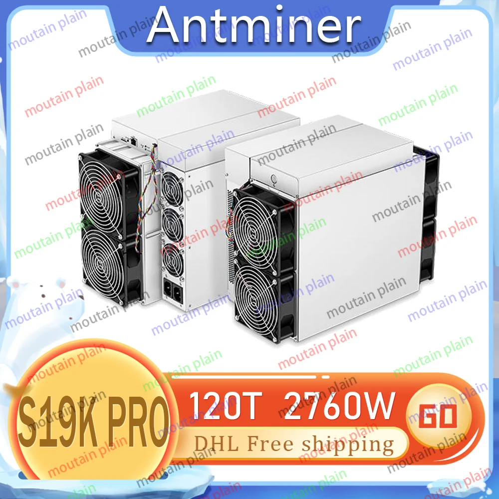 Bitcoin Miner Bitmain Antminer S19k Pro 120T 2760W BCH Profitable Mining Machine Asic Miner SHA-256 Algorithm DHL Shipping