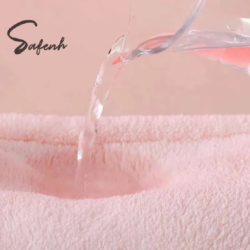 Милая шапочка для сухих волос в японском стиле с рисунком маленькой свиньи, волшебная шапочка для душа из кораллового флиса из микрофибры, впитывающее быстросохнущее полотенце