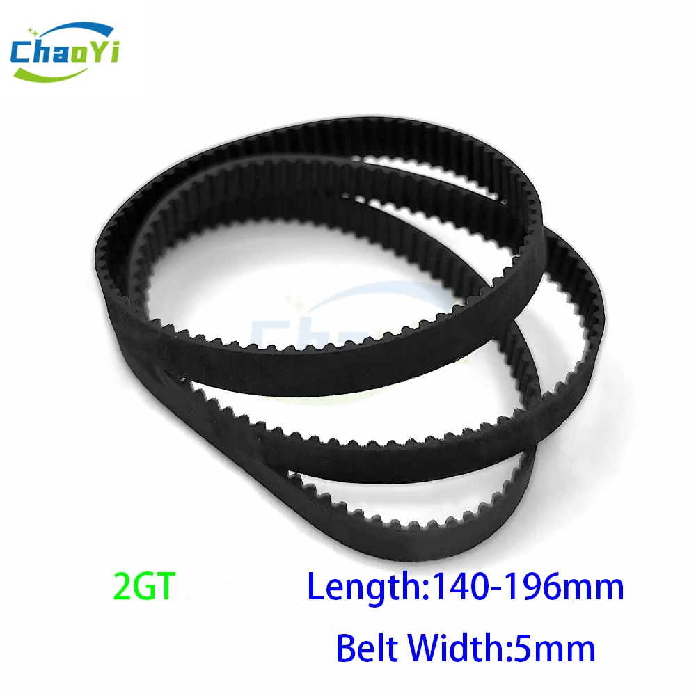 2GT Closed Loop Rubber Timing Belt Width 5mm Length 140 150 152 156 158 160 162 196mm GT2-150 GT2-160 GT2-162 3D Printer Drive