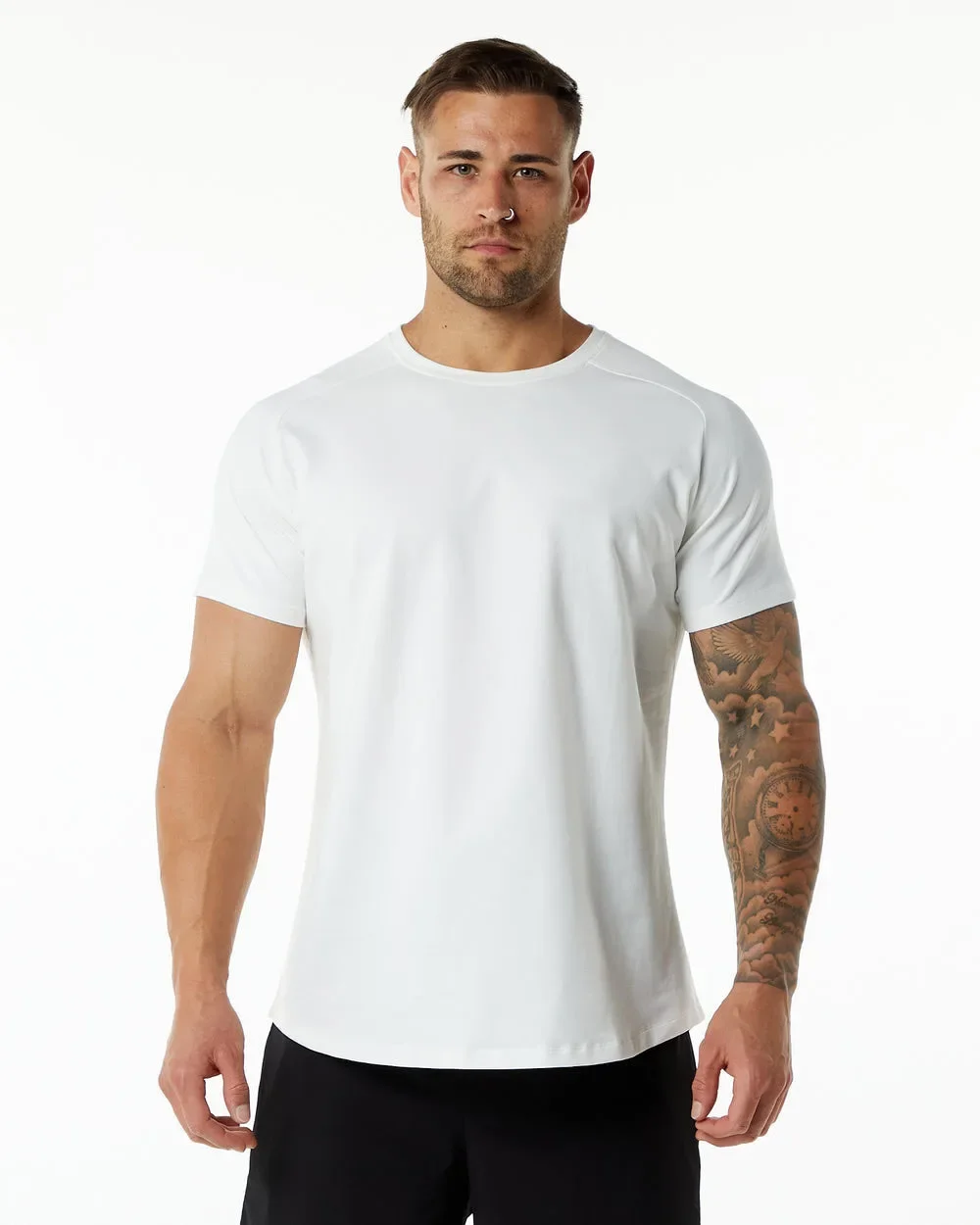 2024 New Summer Mens Fashion100% Cotton O-neck Tshirts Outdoor Casual Black White T Shirts Tops