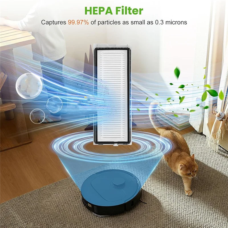 B99A-HEPA Filter Main Side Brush Replacement Parts Mop Pads Dust Bags For Roborock QV 35A/QV 35S Robot Vacuum Cleaner