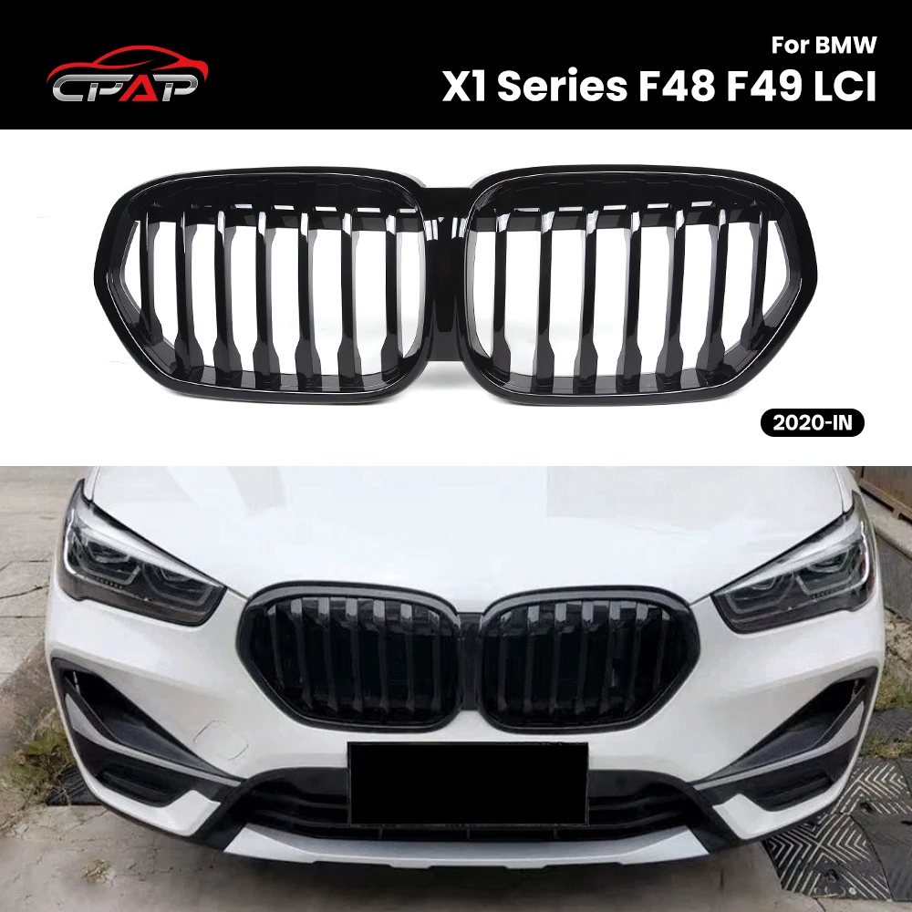 

Front Bumper Kidney Grille for BMW X1 Series F48 F49 LCI 2020-IN Replacement Hood Grilles Single Slat