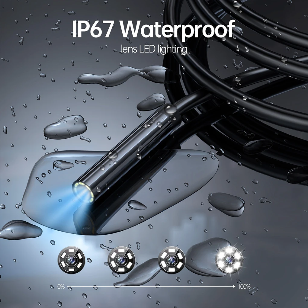 Obiektyw 8 mm z 3-calowym dużym ekranem i zdjęciem 1080P Bateria o dużej pojemności 8 diod LED